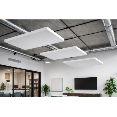 Купить негорючая акустическая звукопоглощающая панель в металлическом корпусе ecosound wool pro firesafe  по низкой цене